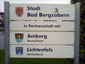 Image for Sister city sign and roundabout - Bad Bergzabern, Germany