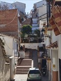 Image for Escaleras para acceder a la iglesia - Riogordo, Málaga, España