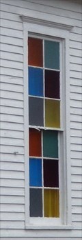 Image for Stained Glass Windows on the side of the Zion African Methodist Episcopal Church - Camden DE