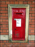 Image for Westbury Railway Station Post Box, Wiltshire, UK.