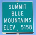 Image for Summit Blue Mountains (5158 feet), Oregon