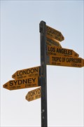 Image for Cape Reinga Distance Arrows - New Zealand