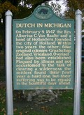 Image for Dutch in Michigan Historical Marker - Holland, MI