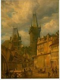Image for Lesser Town Bridge Towers by  Carl Robert Croll - Prague, Czech Republic
