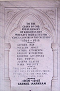 Image for Great War  Tablet - All Saints Church, Loughton,Bucks
