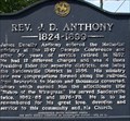 Image for Rev. J. D. Anthony 1824-1899-SGCAH-Site 11-Washington Co