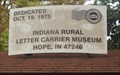 Image for Indiana  Rural Letter Carrier Museum -  Hope, Indiana
