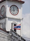Image for Police Station Clock—Phuket City, Thailand.
