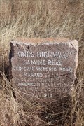 Image for King's Highway DAR Marker #89 -- Old US281/Pleasanton Rd at Osburn Sand Co. Rd, Bexar Co., TX, USA