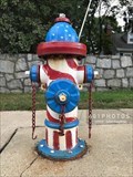 Image for Patriotic Parade of Painted Hydrants, No. 3 - Cumberland, Rhode Island