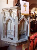 Image for Stone Pulpit - Church of The Holy Cross - Cowbridge, Vale of Glamorgan, Wales.