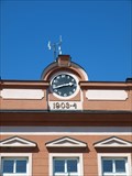 Image for Clocks at school / Hodiny na škole, Kunžak, Czech republic