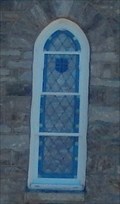 Image for Stained Glass Window above the front door-St John the Evangelist Catholic Church - Hydes MD