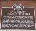 Image for Main Street Historic District Historical Marker
