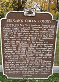 Image for Delavan’s Circus Colony Historical Marker