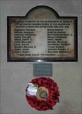 Image for WWII Plaque, St Bartholomew's, Grimley, Worcestershire, England