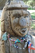 Image for Wooden Totem headstone - Santa Margarita California