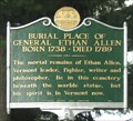 Image for Burial Place of General Ethan Allen - Burlington