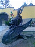 Image for Dragon statue in front of Kiscelli museum  - Budapest, Hungary
