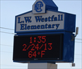 Image for L.W. Westfall Elementary School Time/Temp sign - Choctaw, OK
