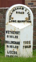 Image for Milestone - York Road, Long Marston, Yorkshire, UK.
