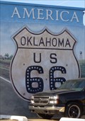 Image for Historic Route 66 - Crossroads of America Mural - El Reno, Oklahoma, USA.