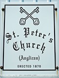 Image for St. Peter's Anglican Church - 1870 - Hacketts Cove, NS