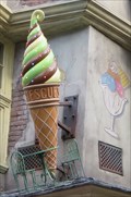 Image for Giant ice Cream - Florean Fortescue’s - Orlando, Florida, USA.