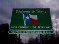 Image for Texas sign at Louisina border