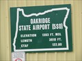 Image for Oakridge, OR State Airport - 1393'
