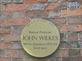 Image for John Wilkes - Brown Plaque, Aylesbury