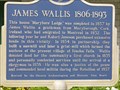 Image for "JAMES WALLIS   1806-1893"  -- Fenelon Falls, Ontario