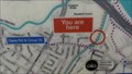 Image for North Mersey Valley "You Are Here" Map on Bridgewater Way - Sale, UK