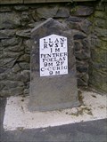 Image for A470 milestone, Y Bryn, Nr Llanrwst, Conwy, Wales