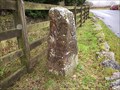 Image for Milestone B3212 near Lettaford, East Dartmoor.