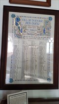 Image for Roll of Honour and Duty - St Newlyna - St Newlyn East, Cornwall