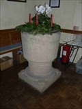 Image for Stone Font, Holy Trinity Church, Trimpley, Worcestershire, England