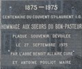 Image for Plaque en hommage des Soeurs du Bon-Pasteur - Saint-Laurent-L'Ile-d'Orléans - Québec