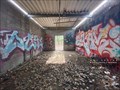 Image for Abandoned Blue Building graffiti - Cumberland, RI