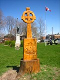 Image for Orangeville tree sculptures:  The Celtic Cross