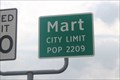 Image for Mart, TX - Population 2209