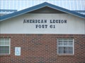 Image for Post 61 American Legion - Mountain City Tennessee