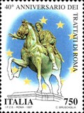 Image for Equestrian Statue of Marcus Aurelius on Capitoline Hill, Rome, Italy