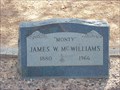 Image for James Monty McWilliams - Wickenburg Municipal Cemetery - Arizona, USA