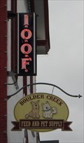 Image for IOOF neon sign - Boulder Creek, CA