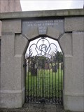 Image for Cemetery Gate, B4403, Llanuwchllyn, Bala, Gwynedd, Wales, UK