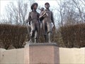 Image for Tom Sawyer and Huck Finn at the Foot of Cardiff Hill - Hannibal, Missouri