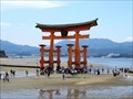 Image for Torii Gate of Itsukushima Shrine at Low Tide - Hatsukaichi, Japan