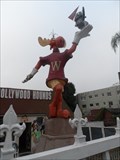 Image for 52-Year-Old Bullwinkle Statue Lifted Off the Strip  -  Hollywood, CA