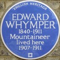 Image for Edward Whymper Blue Plaque - Waldegrave Road, Teddington, London, UK